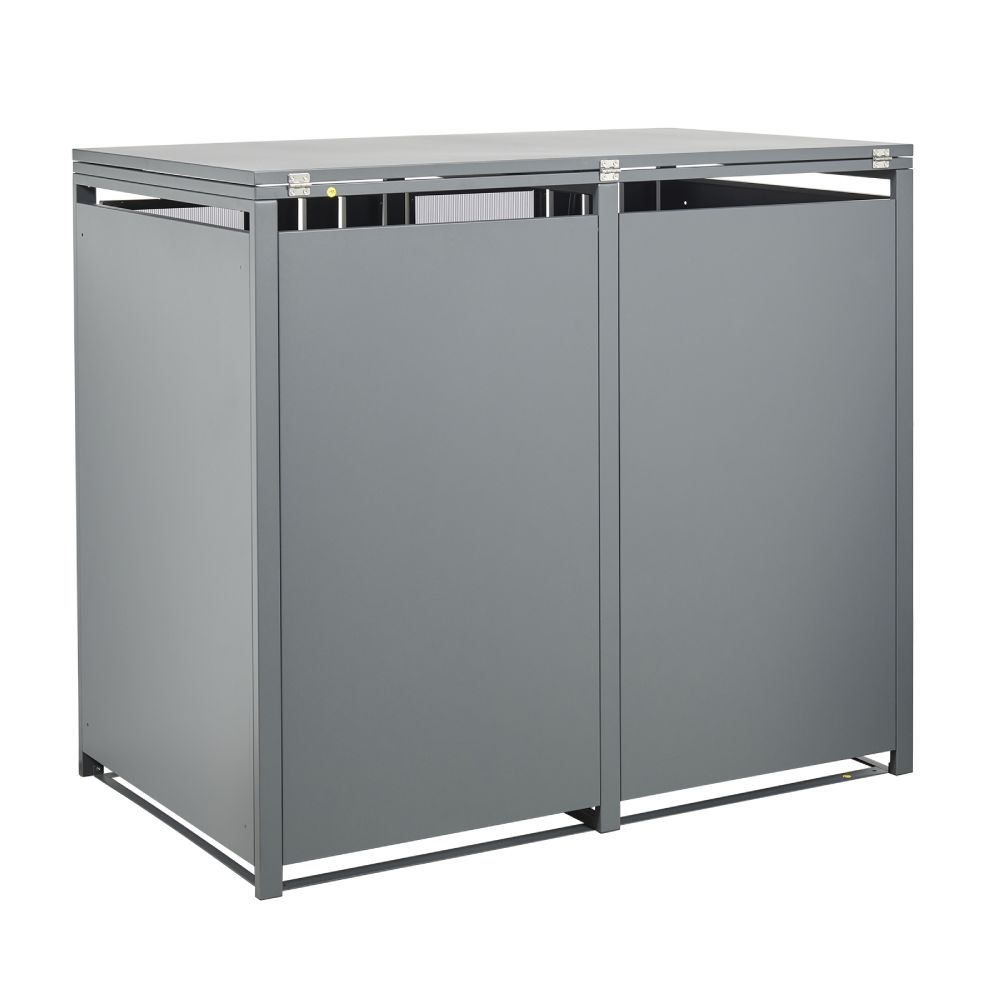 Stormà Wheelie Bin Shed (Double) – Dark Grey Finish
