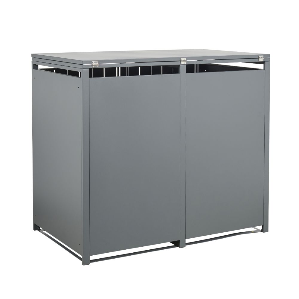 Stormà Wheelie Bin Shed (Double) – Wood Grain Finish